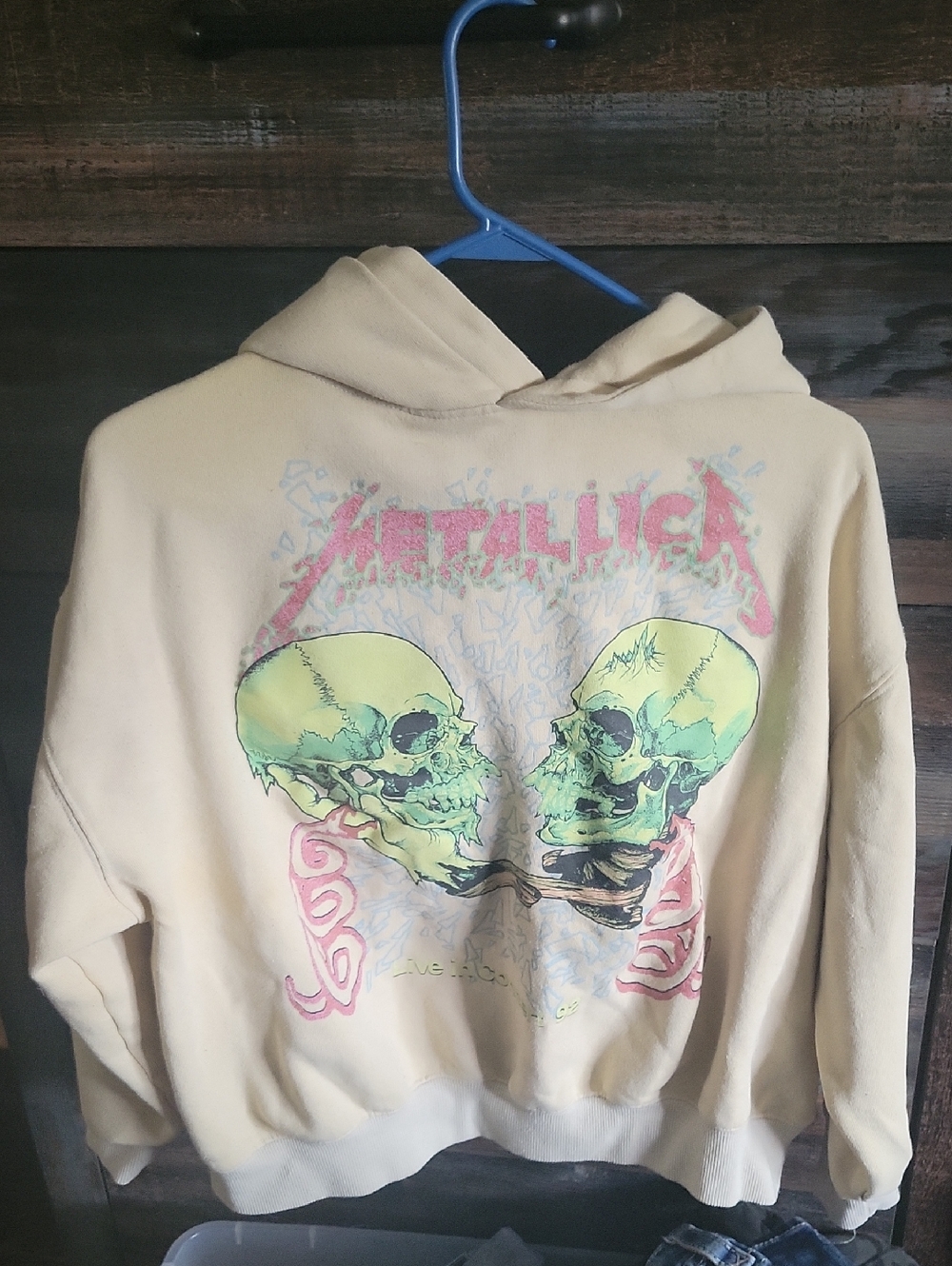 Metallica Women's Tan Graphic Hoodie